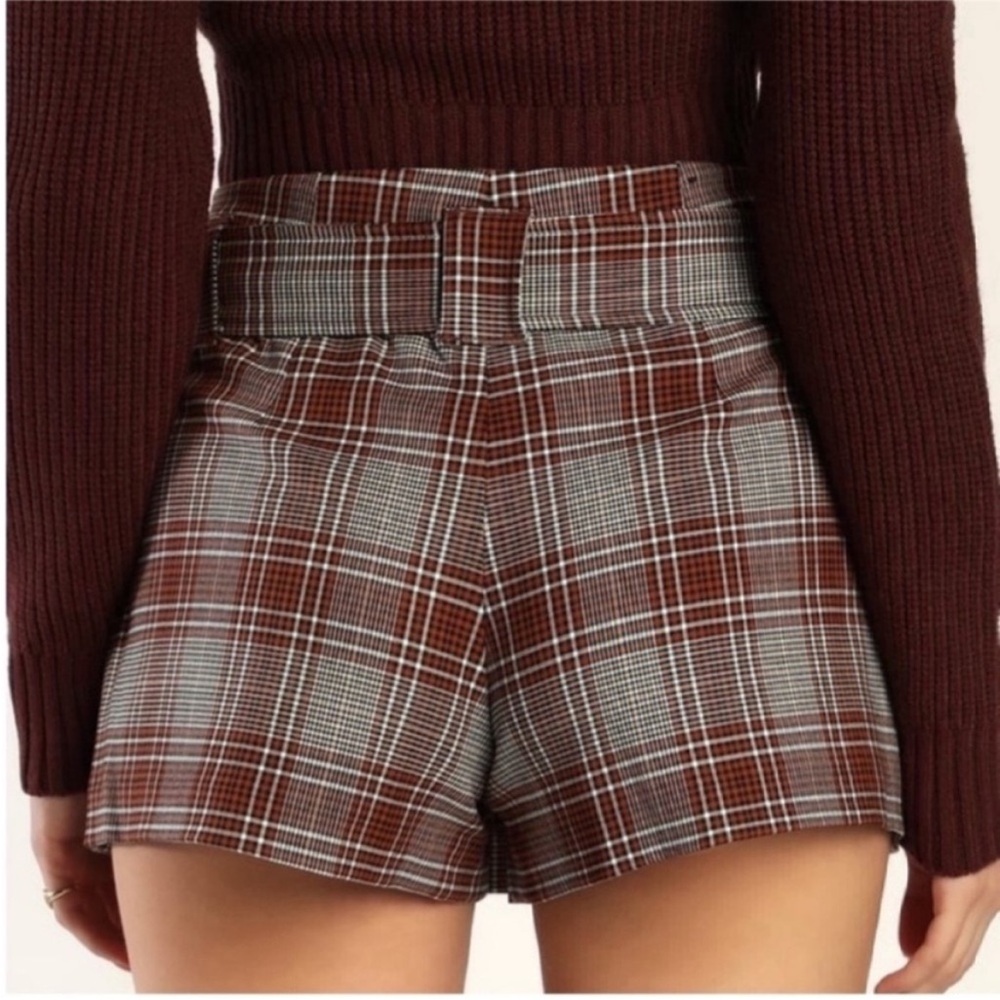 Free People Sage Plaid Skort NEW - Picture 2 of 5